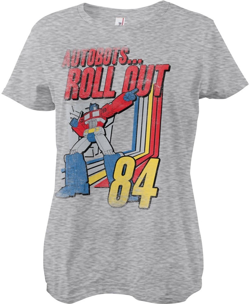 Transformers Autobots - Roll Out Girly Tee Damen T-Shirt Heathergrey - Damen