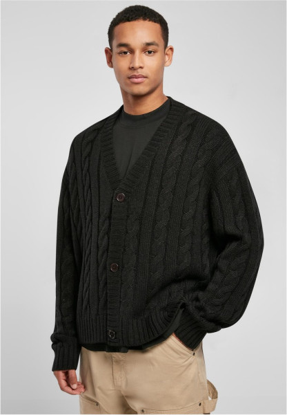 Urban Classics Strickjacke Boxy Cardigan Black