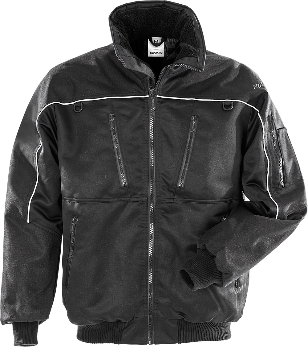 Fristads Winterjacke Winter Pilotenjacke 464 PP Schwarz - Herren / Unisex