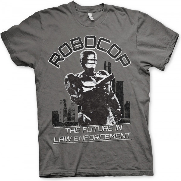 Robocop The Future In Law Emforcement T-Shirt Dark-Grey