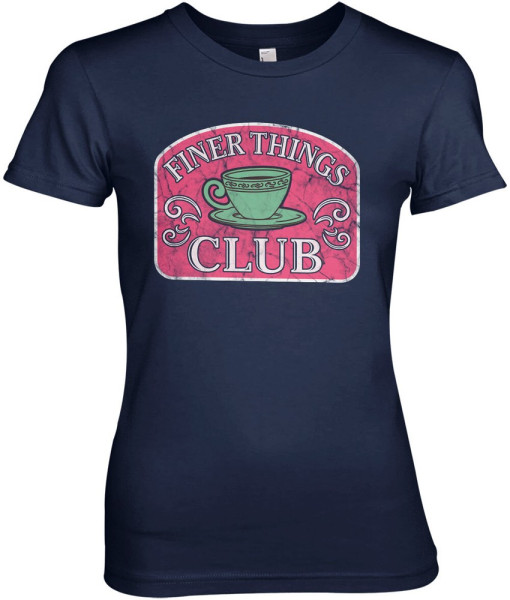The Office Finer Things Club Girly Tee Damen T-Shirt Navy