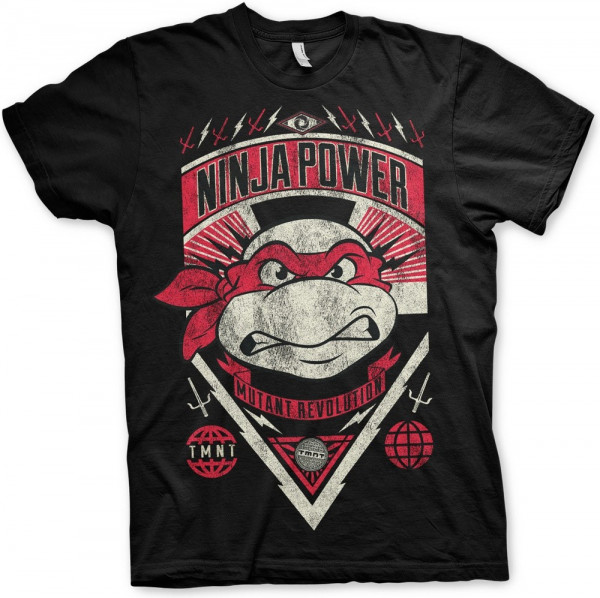 Teenage Mutant Ninja Turtles TMNT Ninja Power T-Shirt Black