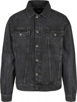 Urban Classics Jacke Oversized Denim Jacket Black Stone Washed