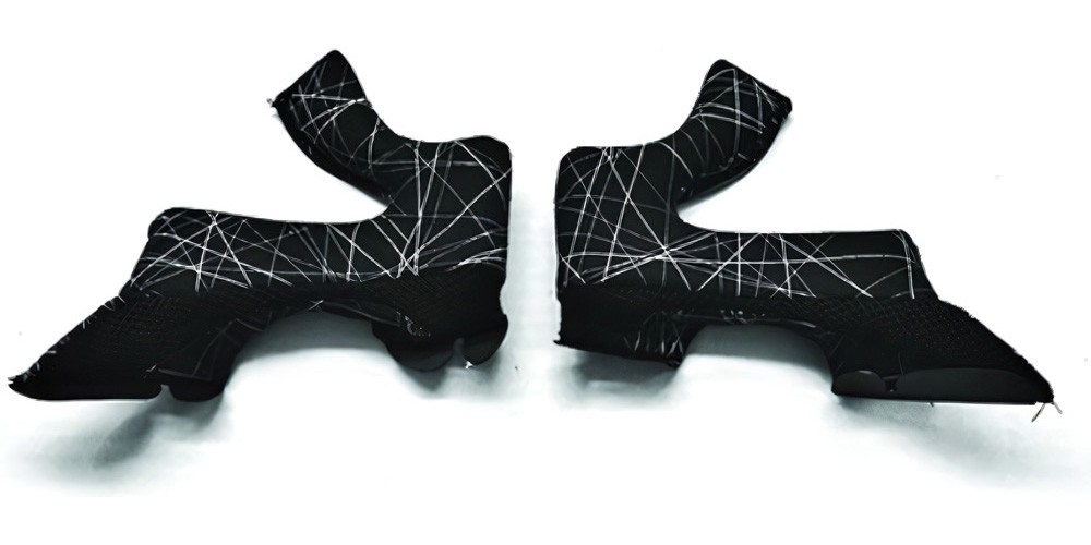 Airoh Twist Washable Cheek Pads Graphic Schwarz - Herren / Unisex