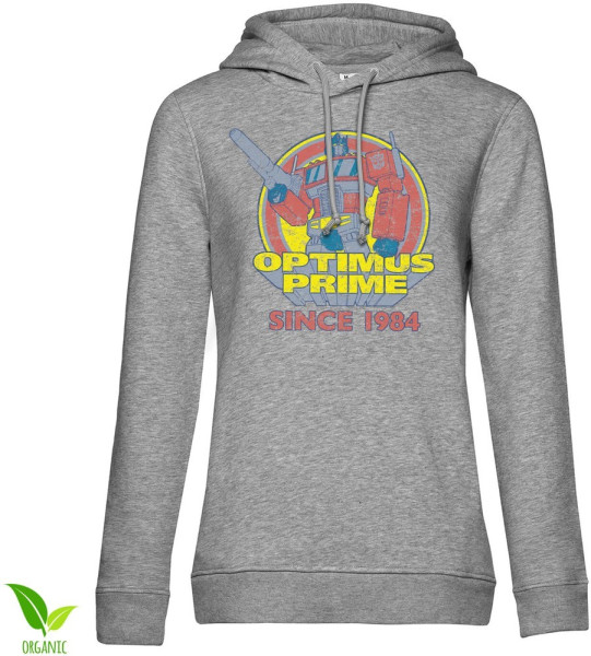 Transformers Optimus Prime - Since 1984 Girls Damen Hoodie Heathergrey