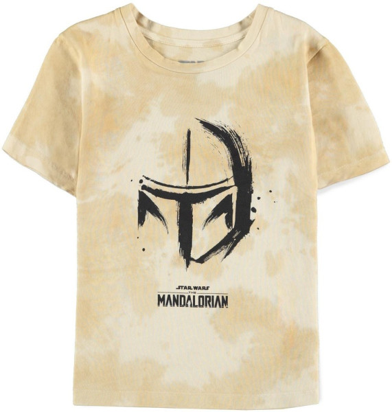The Mandalorian - Boys Tie Dye Short Sleeved T-shirt Black