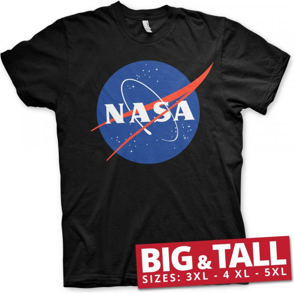NASA Insignia Big & Tall T-Shirt Black