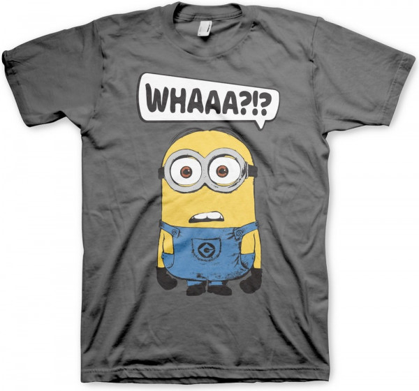 Minions Whaaa?!? T-Shirt Dark-Grey