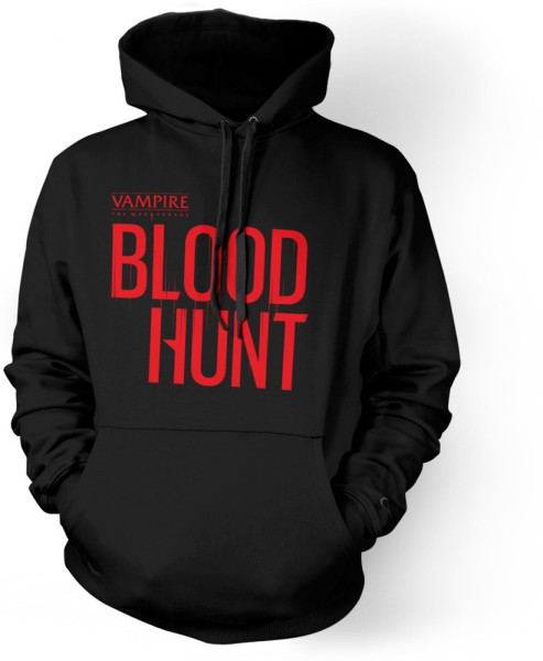 Vampire: The Masquerade Bloodhunt Red on Black Hoodie Black
