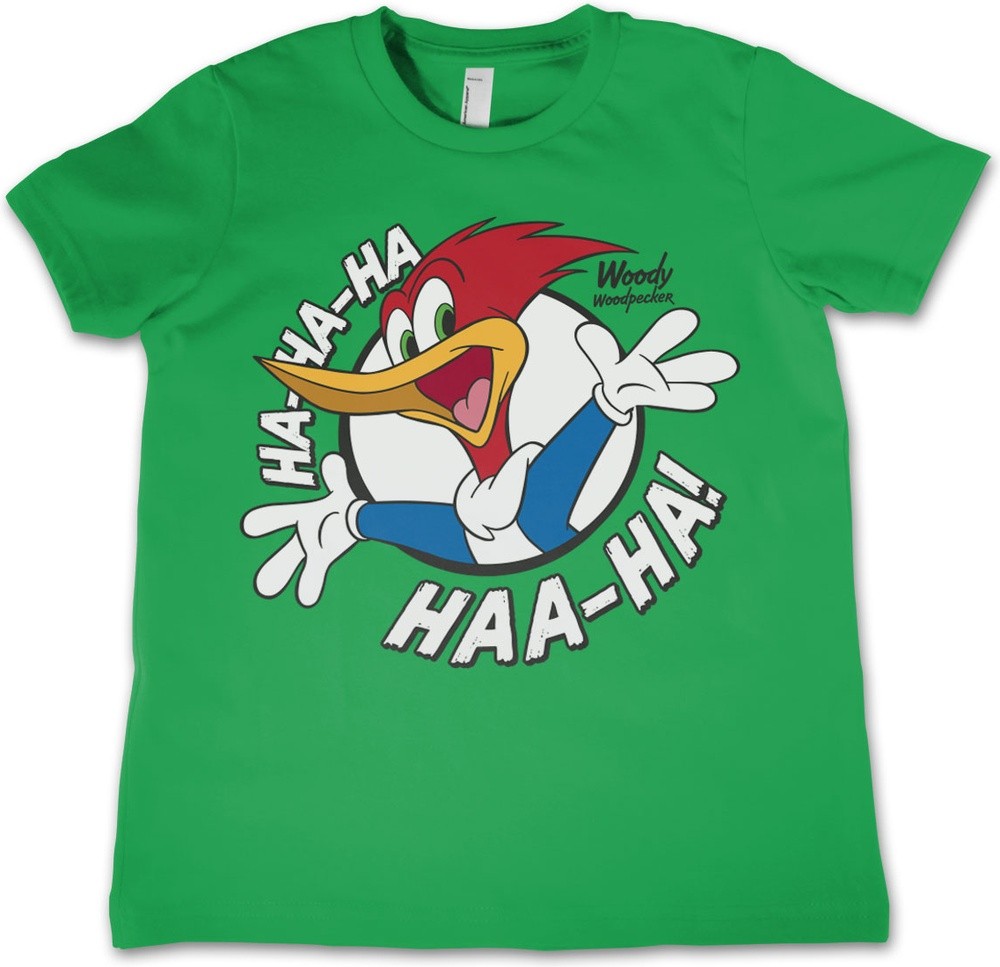 Woody Woodpecker HaHaHa Kids Tee Kinder T-Shirt Grün - Herren / Unisex