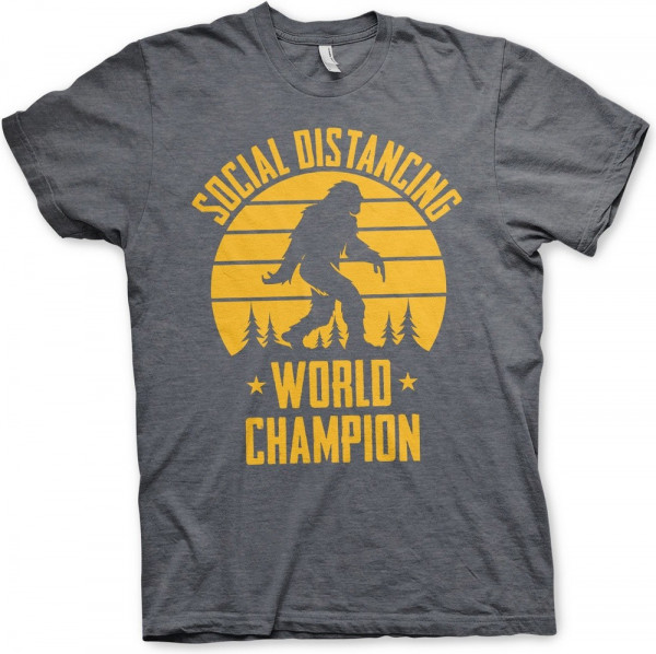 Hybris Social Distancing World Champion T-Shirt Dark-Heather