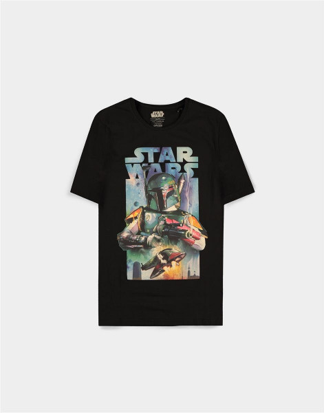 Star Wars - Boba Fett Poster - Men's Short Sleeved T-shirt Black