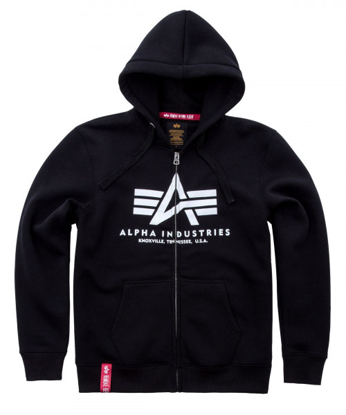 Alpha Industries Basic Zip Hoodie Black