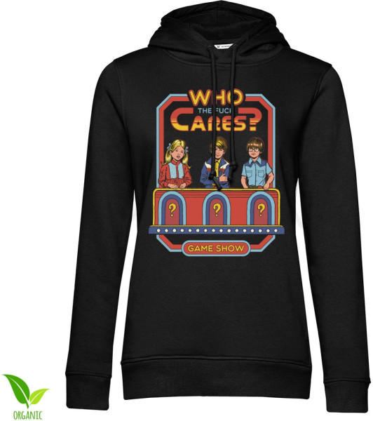 Steven Rhodes Damen Who The F*ck Cares Epic Hoodie Girly Hoodie DTR-57-SR003-DTF706