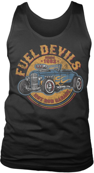 Fuel Devils Flame Rod Tank Top Black