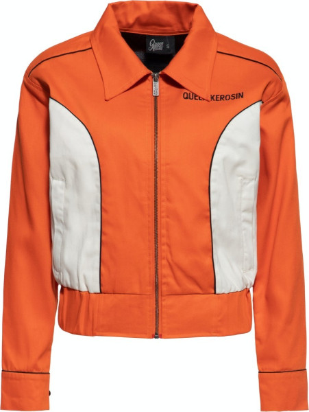 Queen Kerosin Damen California Gabadine Jacke Orange