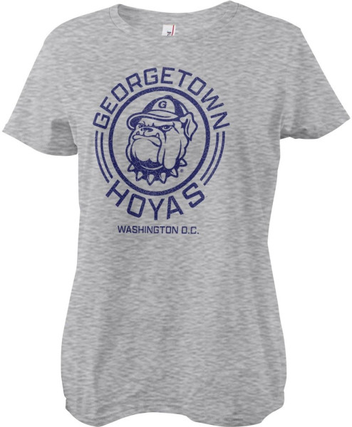 University Of Georgetown Hoyas Washington Girly Tee Damen T-Shirt Heather-Grey