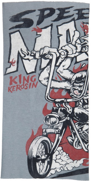 King Kerosin Multifunktions-Tunnel aus Coolmax mit Monster-Print KK260048 Grau