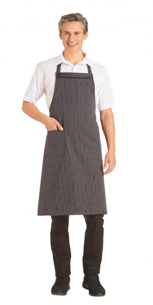 Leiber Latzschürze 11/502/25 Schwarz/Weiß