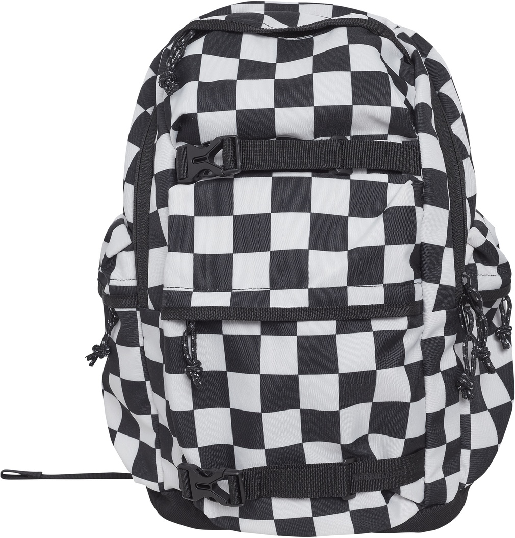 Urban Classics Tasche Backpack Checker black & white Schwarz/Weiß - Herren / Unisex