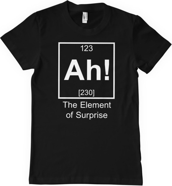 Hybris Ah! The Element Of Surprise T-Shirt Black