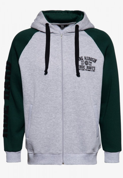 King Kerosin Sweatjacke KKI14013 Grau