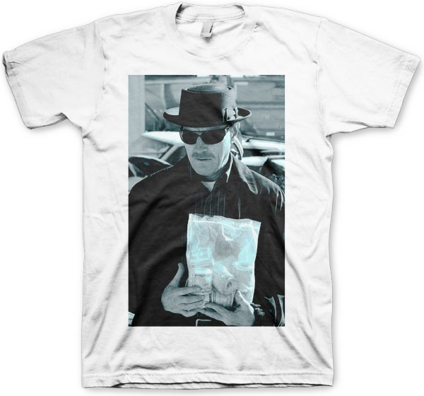 Breaking Bad Heisenberg Money Bag T-Shirt White