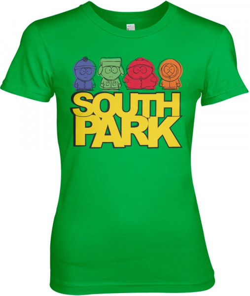 South Park Sketched Girly Tee Damen T-Shirt Green