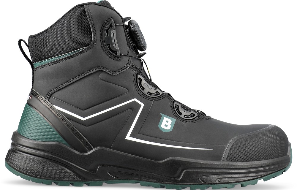 Brynje Sicherhetisstiefel Grün Way Low Boot Schwarz - Herren / Unisex