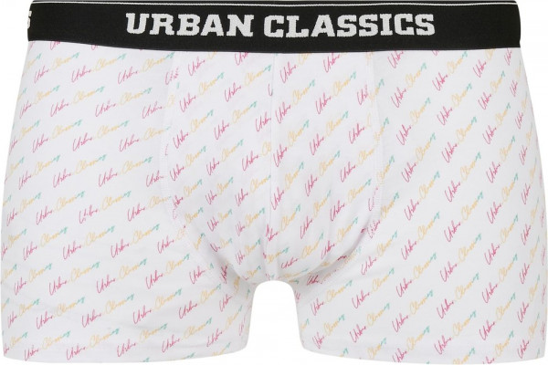 Urban Classics Organic Boxer Shorts 5-Pack Scrpt Clrfl+Chry+Trgrn+Wht+Blk