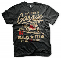 Gas Monkey Garage T-Shirt Go Big Or Go Home Black