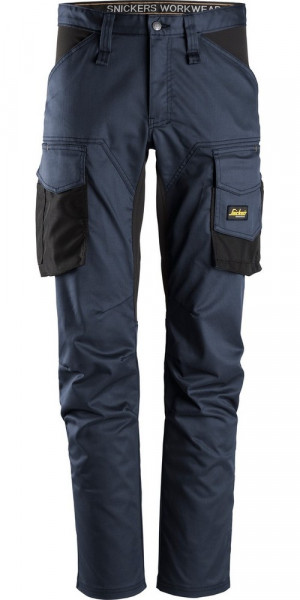 Snickers Workwear AllroundWork Stretch Arbeitshose ohne Kniepolster Navy/Schwarz