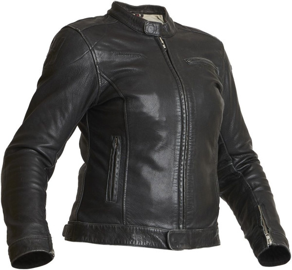 Halvarssons Damen Motorrad Jacke Leather Jacket Orsa Woman Black 710-21010200