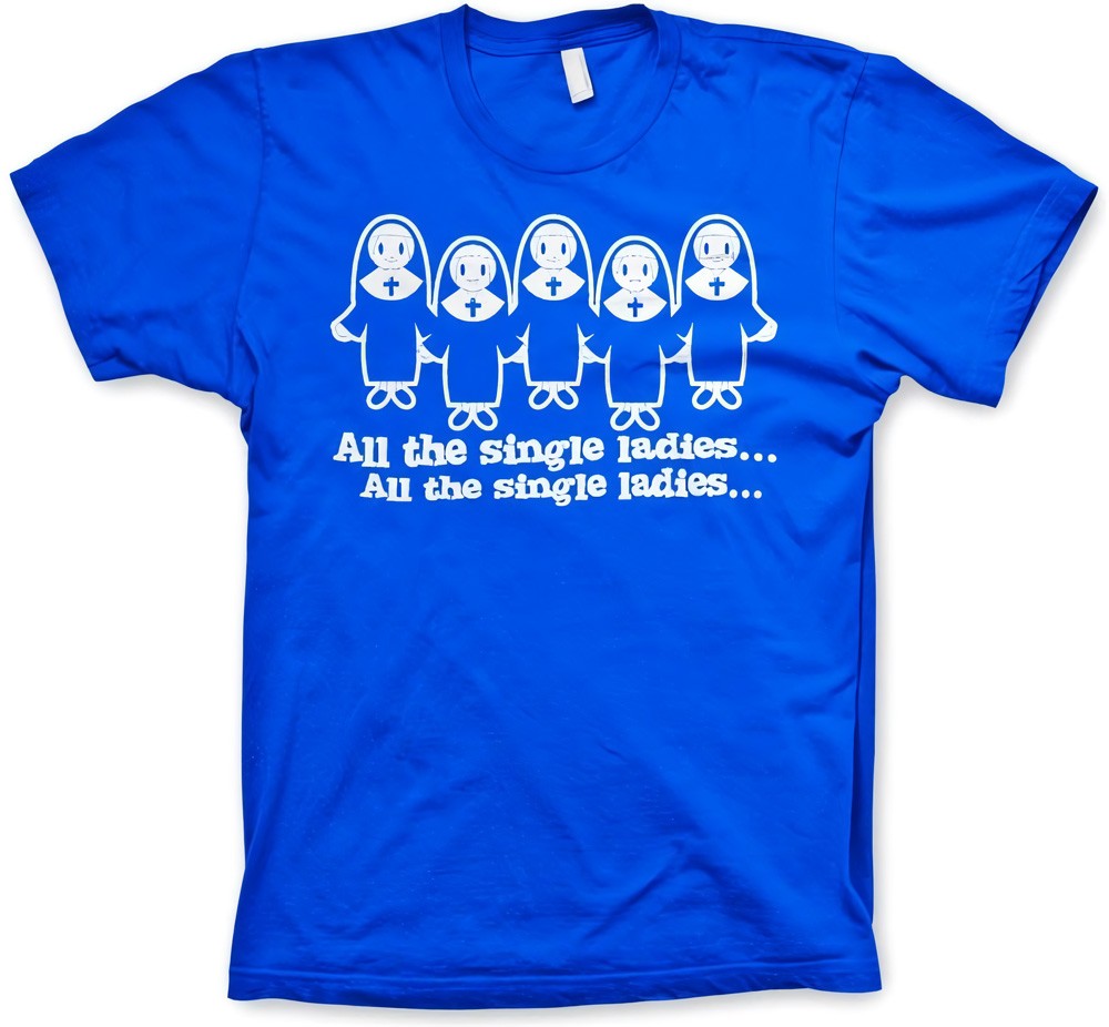 Hybris All The Single Ladies... T-Shirt Blau - Herren / Unisex