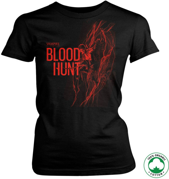 Vampire: The Masquerade Bloodhunt Girl in Red Organic Girly Tee Damen T-Shirt Black