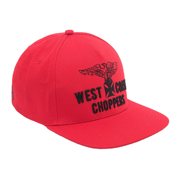 WCC West Coast Choppers Cap Eagle-Snapback Flatbill Red