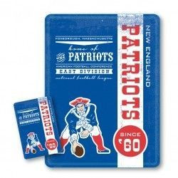 New England Patriots Blechschild & Magnet American Football NFL Blue