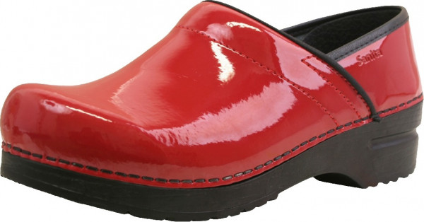 Sanita Clogs Damen Sandalen Original-Prof. Patent Red