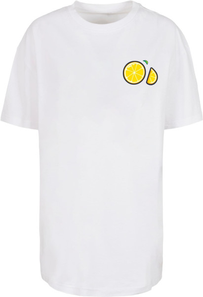 Merchcode Damen Ladies Lemon Party Oversized Tee MP0008572