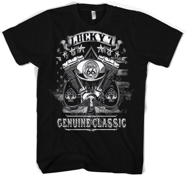 Petrolheads Lucky 7 Genuine Classic T-Shirt AB-1-17579-L104