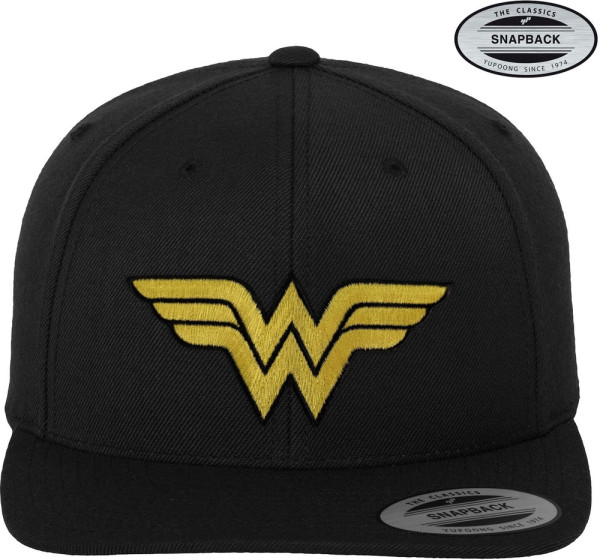 Wonder Woman Premium Snapback Cap Black