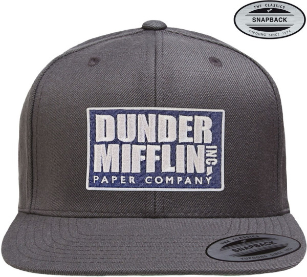 The Office Dunder Mifflin Inc Premium Snapback Cap Dark-Grey