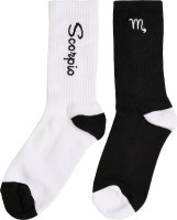 Mister Tee Zodiac Socks 2-Pack Black/White Scorpio Mister Tee Zodiac Socks 2-Pack Black/White Scorpio