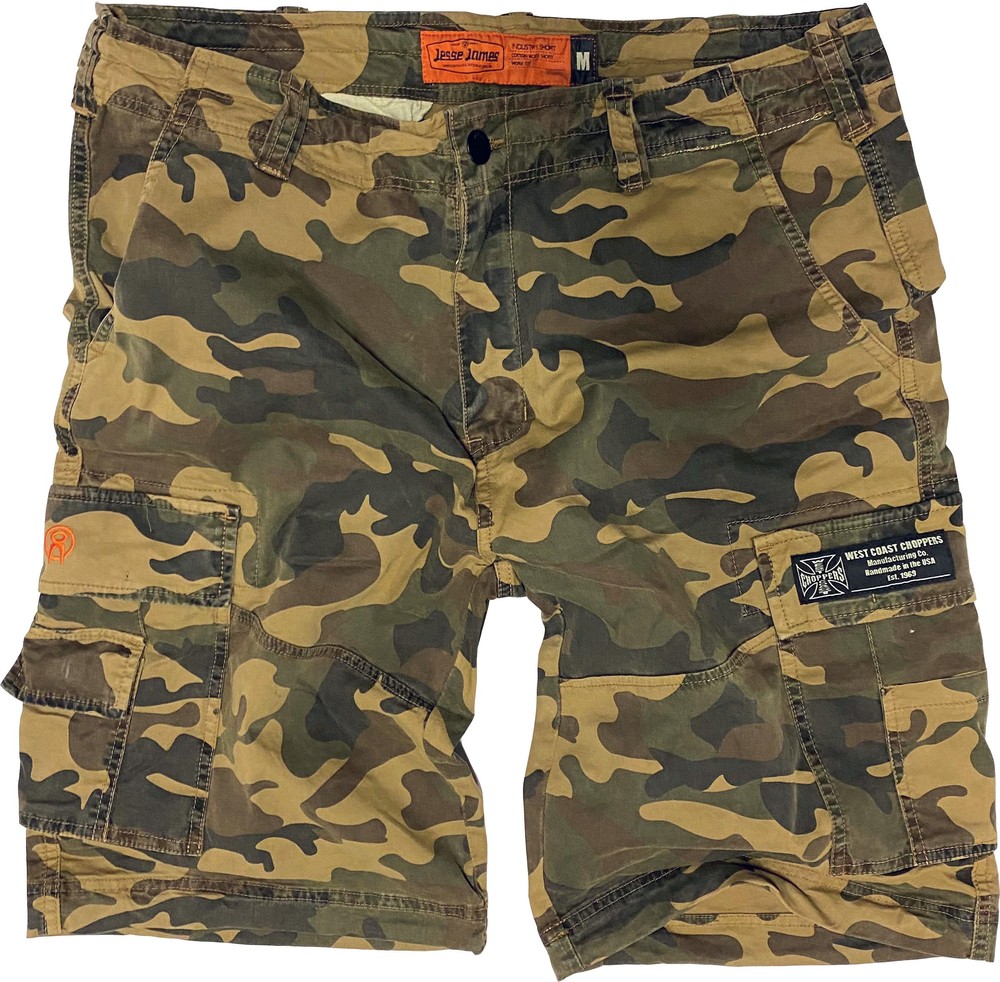 West Coast Choppers Pantaloni Cargo M-65 Uomo - Modello Militare Con Tasche Multiple E Ricamo Logo, Abbigliamento Biker