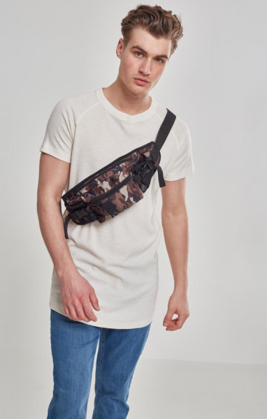 Urban Classics Tasche Nylon Hip Bag Black/Browncamouflage