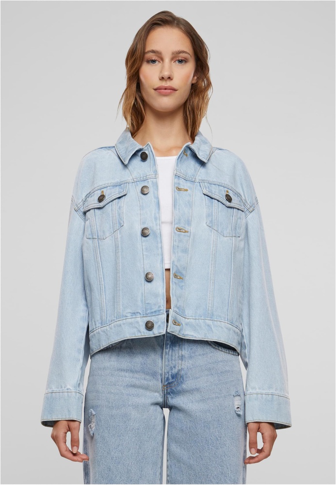 Urban Classics Damen Jeansjacke Ladies 80's Oversized Denim Jacke TB6834 - Damen
