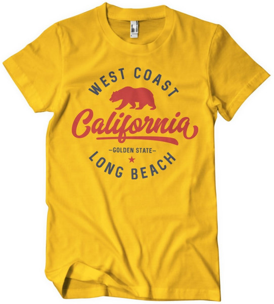 West Coast California T-Shirt Gold