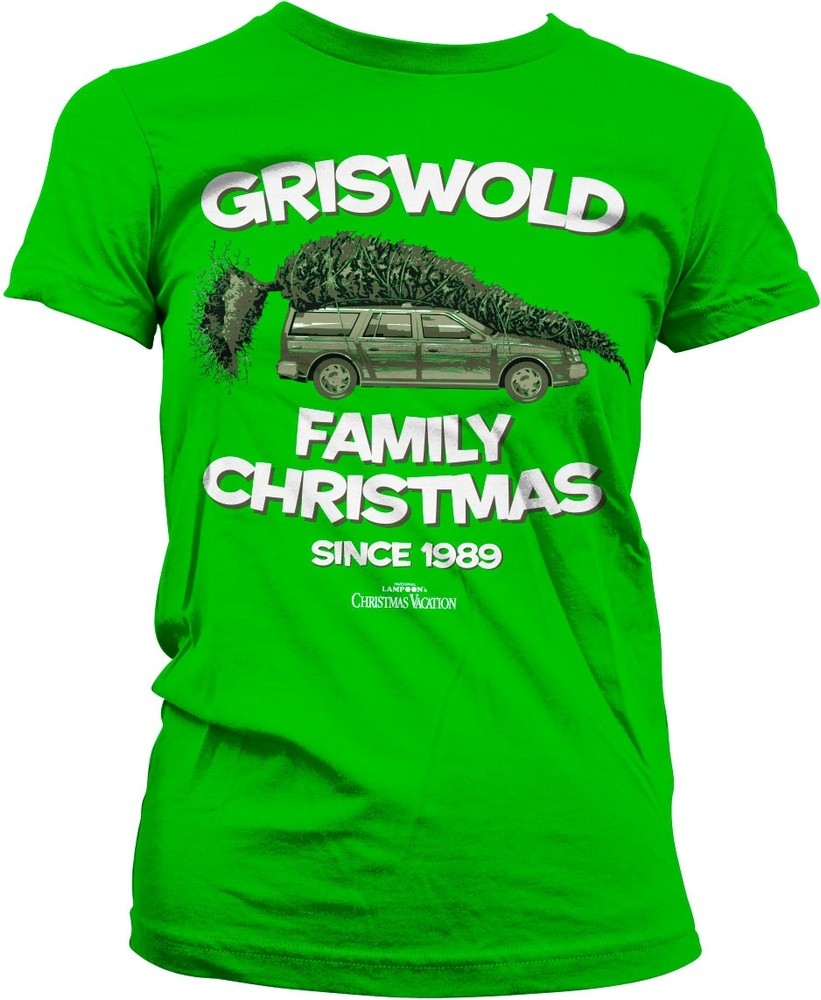 National Lampoon's Christmas Vacation Griswold Family Christmas Girly Tee Damen T-Shirt Grün - Damen