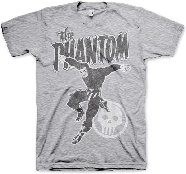 The Phantom Jump Distressed T-Shirt Heather-Grey