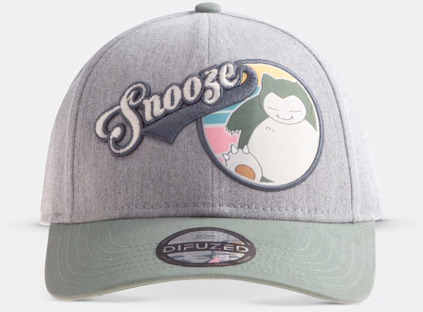 Pokémon Snorlax Snooze Adjustable Cap in Grey